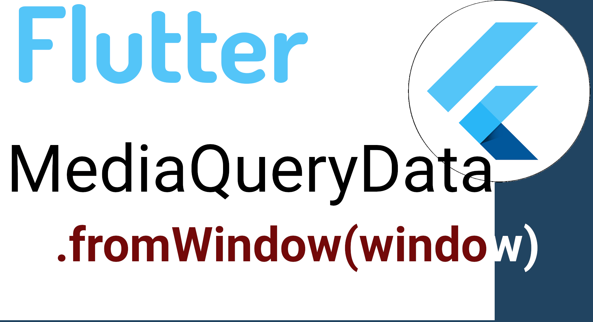  'MediaQueryData.fromWindow' is deprecated 
